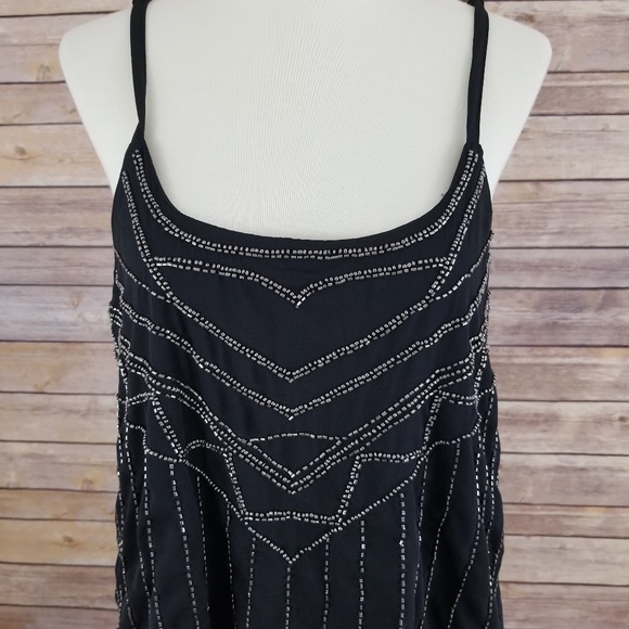 Tobi Black Spaghetti Strap Embellished Party Dress - Picture 2 of 8